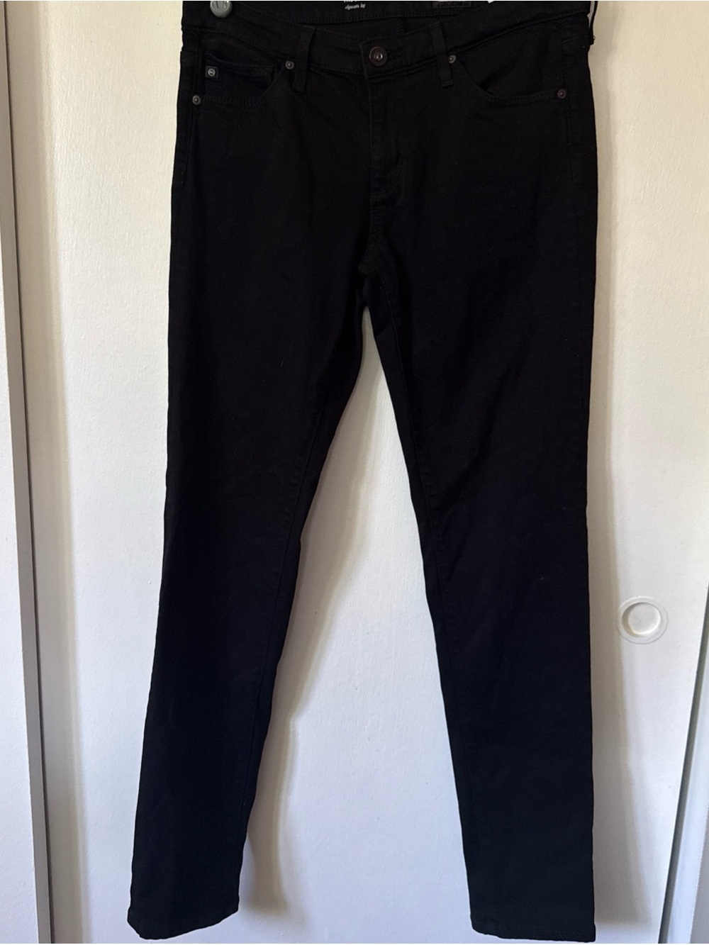 Ag Adriano Goldschmied The Stilt Cigarette  Leg Jeans — Black Size 27